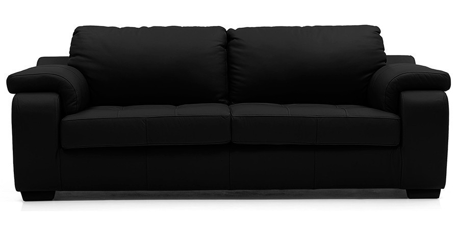 Tribunal Leather Sofa (Licorice)